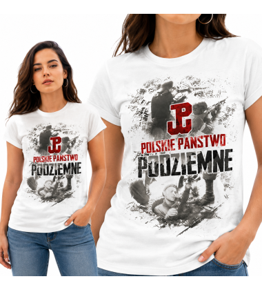 Koszulka damska POLSKIE PAŃSTWO PODZIEMNE